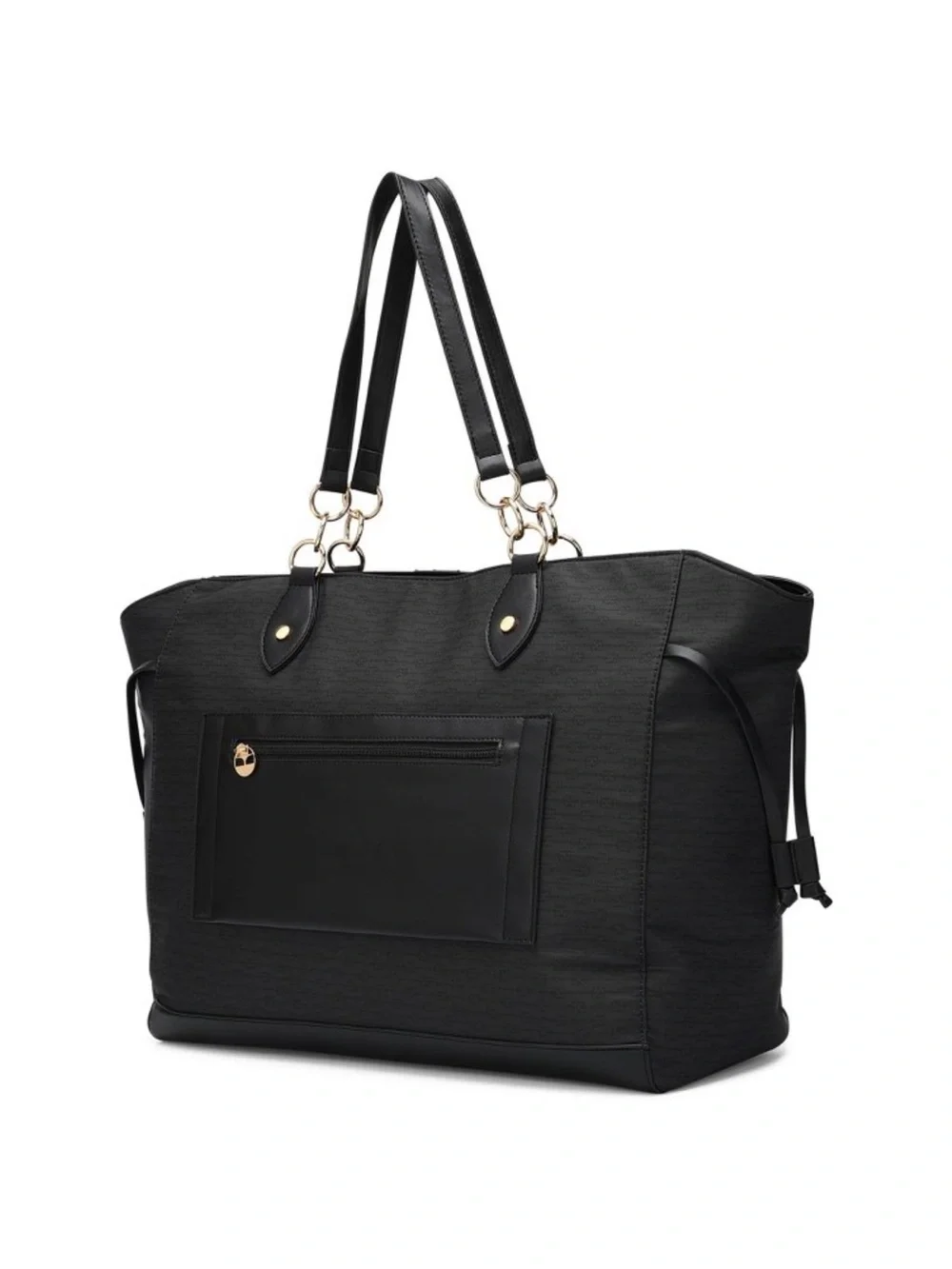 ELLE Luggage Eleganza 32L Weekender Tote Bag Black Travel Gray Stripe travel 🏖️
